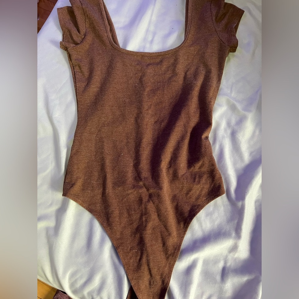 American Eagle Outfitters Brown Bodysuit